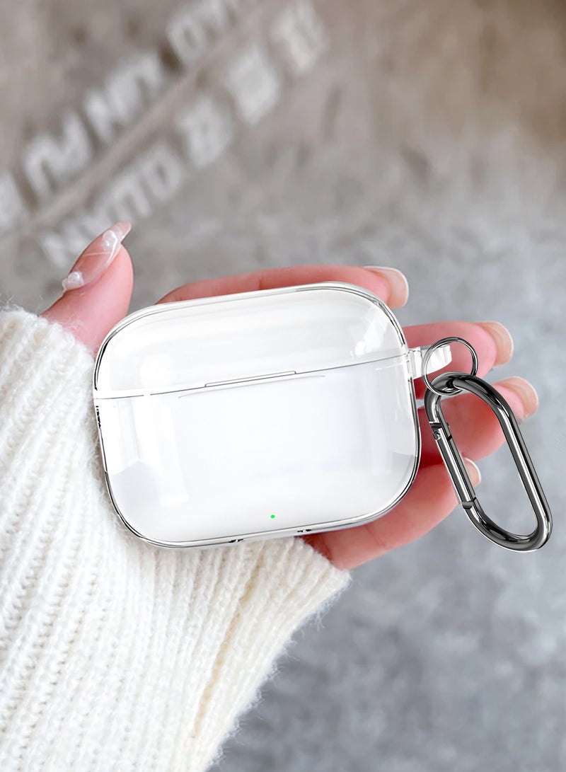 MARGOUN Transparent TPU Shield Case for Huawei Freebuds SE 4 Case - with Anti-Scratch Protection and Detachable Carabiner - clear - Image 5