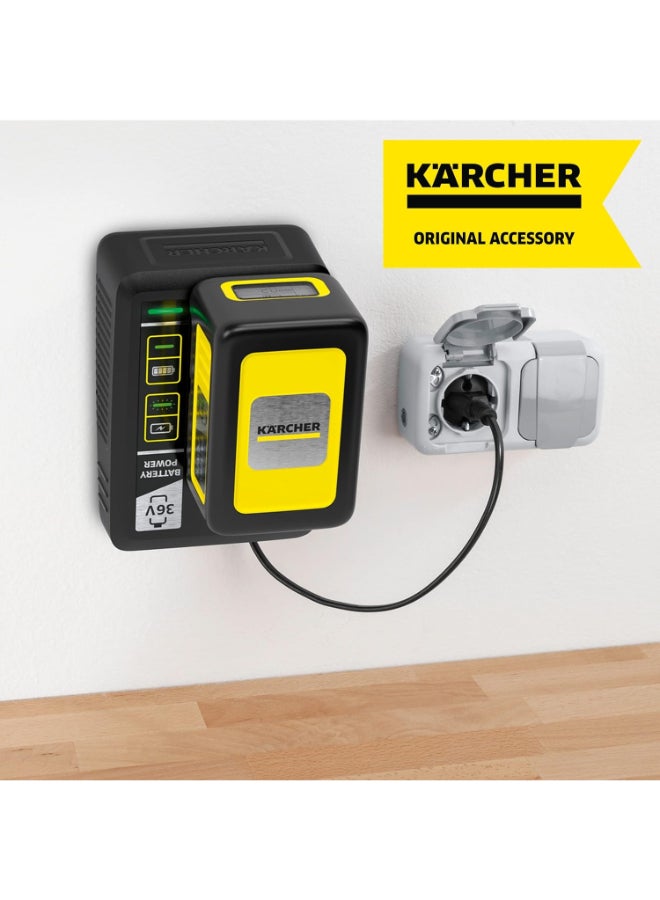 KARCHER Fast Charger 36V – Quick Charging Station for Karcher 36V Battery Power Tools & Garden Equipment black - Image 3