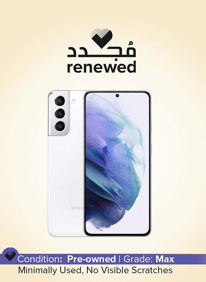 سامسونج Renewed - Galaxy S21 Single SIM Phantom White 8GB RAM 256GB 5G - International Version - Image 1