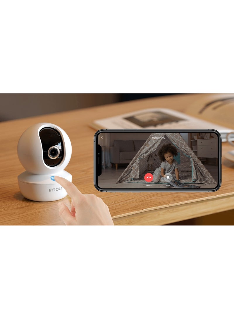 IMOU Ranger RC 4MP Indoor Wi‑Fi Pan & Tilt Camera, QHD, 0–355° Pan & Tilt, 3.6 mm Lens, Night Vision 10 m, Two‑Way Audio + Built‑In Siren, Smart Human/Motion Detection, Abnormal Sound Alarm, One‑Touch Call, MicroSD up to 256 GB, Wi‑Fi (2.4 GHz), Privacy Mode | IPC‑GK2CP‑4C1WR - Image 5