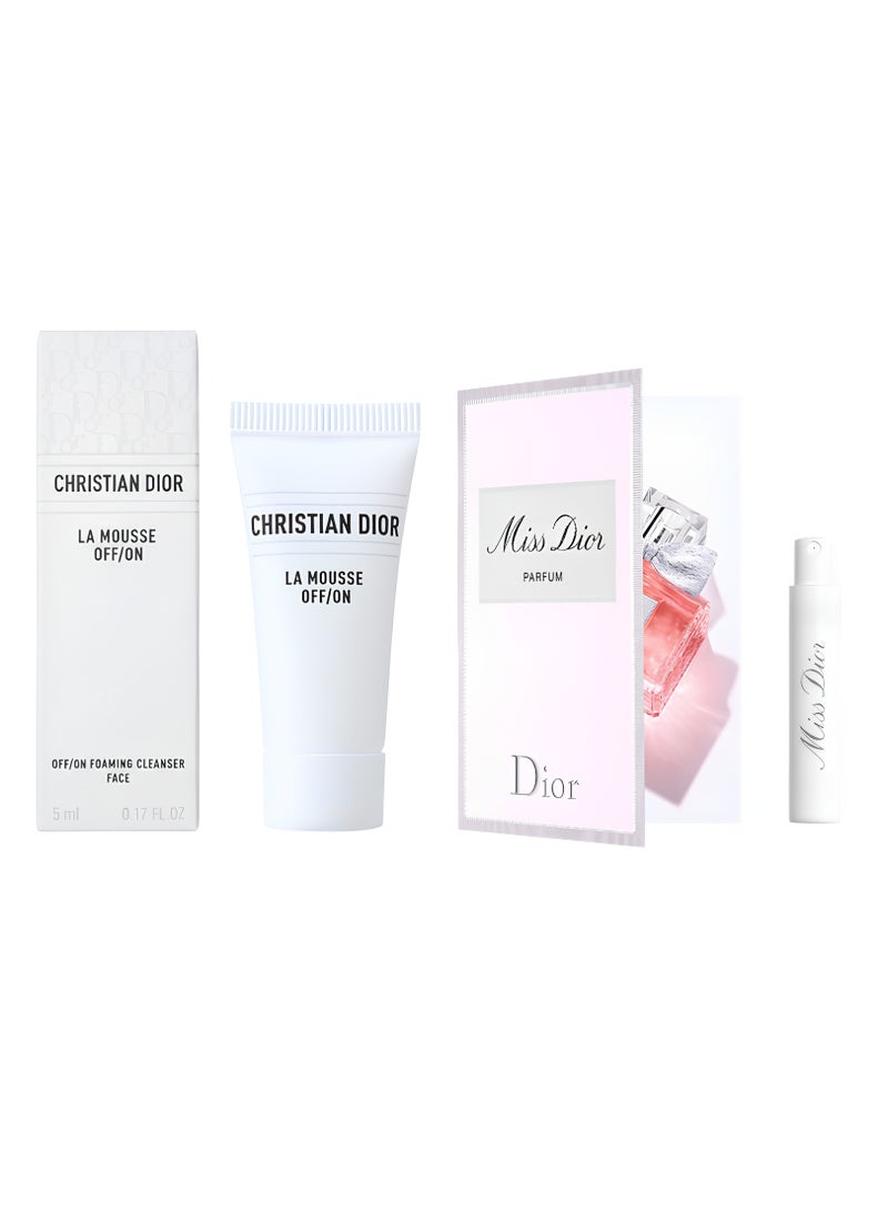 Dior La Mousse Facial Cleanser 5ml + Miss Dior Perfume 1ml