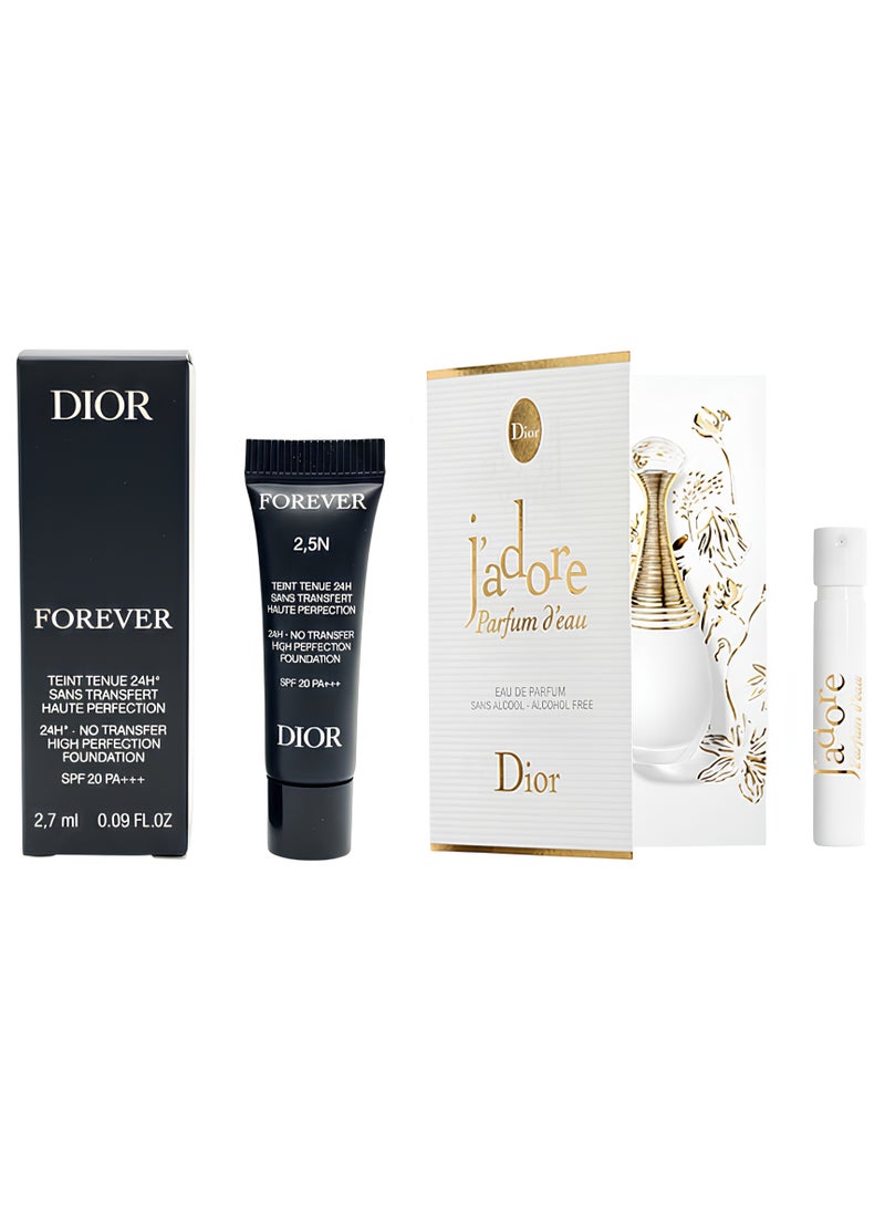 Dior Forever Foundation 2.7ml + j'adore parfum d'eau 1ml