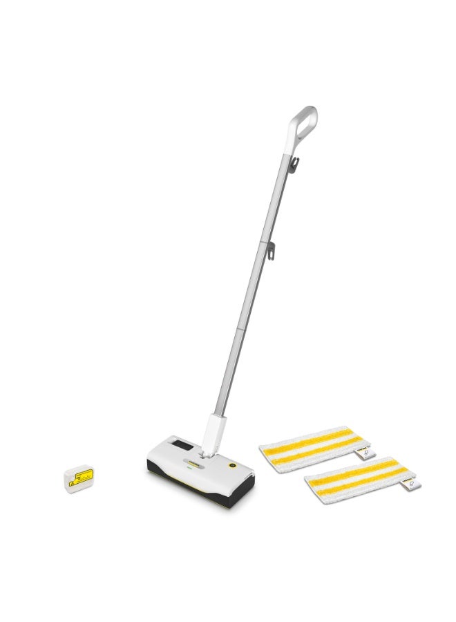 كارشر Steam Mop, 1300W, Lightweight & Compact, 30-Sec Heat-Up, Kills 99.99% Bacteria & Viruses  White - SC1 Upright 1300 W SC1 Upright White - Image 1