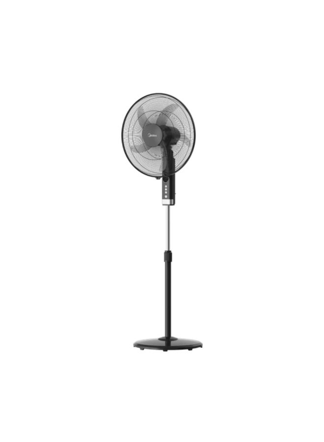 مديا Stand Fan 18" Metal Grill With Remote 75 W FS45-25MR-BK Black - Image 3