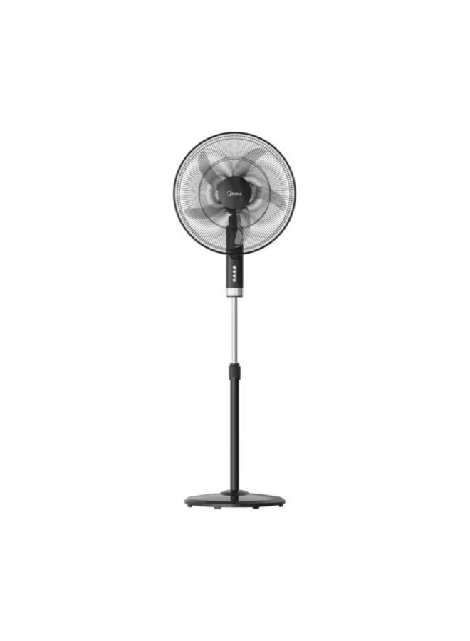 مديا Stand Fan 18" Metal Grill With Remote 75 W FS45-25MR-BK Black - Image 2