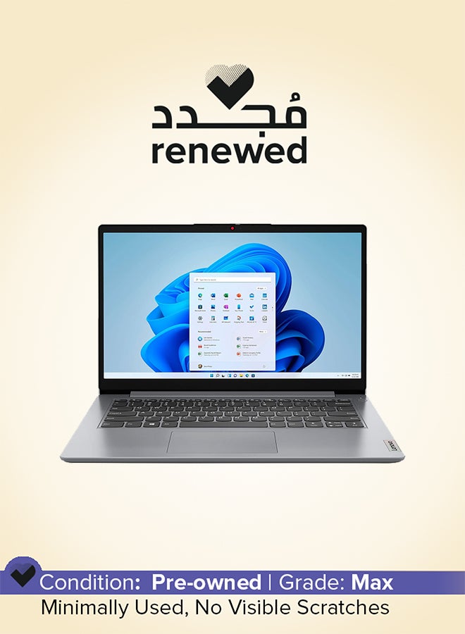 Lenovo Renewed - Ideapad 14 1i Laptop with 14-Inch Full HD Display, Intel Core i3 Processor/12th Gen/Dual Core/8GB RAM/256GB SSD/Intel HD Graphics/Windows 10 English Black - Image 1