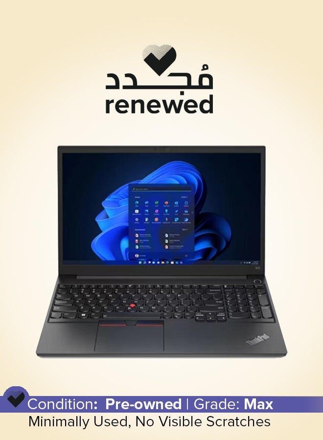 Lenovo Renewed - ThinkPad E15 G3 Laptop with 15.6-Inch Full HD Display, Intel Core i5 Processor/11th Gen/Dual Core/16GB RAM/256GB SSD/Intel HD Graphics/Windows 10 English Black - Image 1