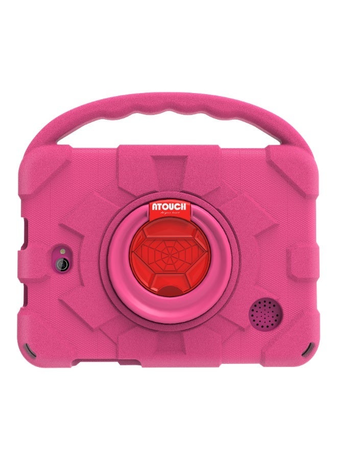 ATOUCH 7.85-inch Incell Screen Kids Smart Early Education Android Tablet KC66 Plus 12GB RAM 256GB ROM Dual Sim 5G Network EVA Case with 360° Stand And Writing LCD - Pink - Image 2