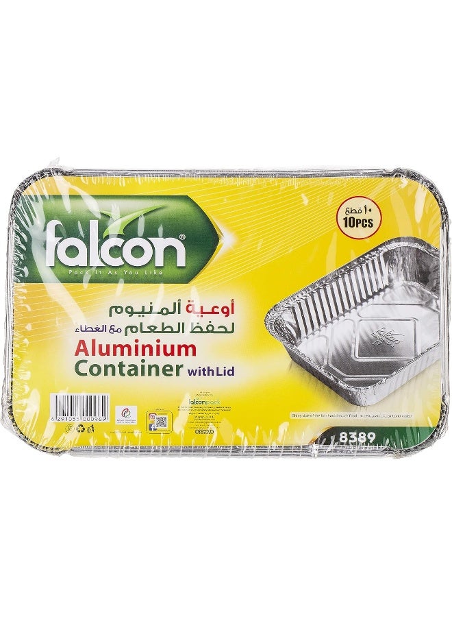 فالكون حاوية ألمنيوم قابلة للتصرف 21.7x14.4x6 سم (10 قطع) - Image 3