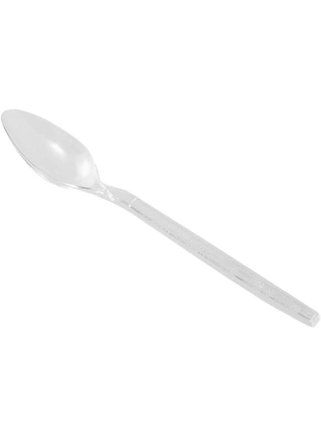 Falcon Pack Plastic Table Spoon, Clear Clear - Image 2