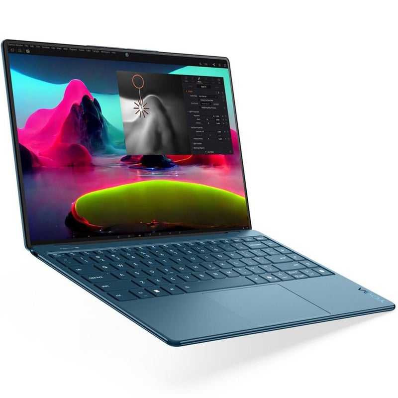 Lenovo Yoga Slim 9 14ILL10 (2025) Laptop – 2nd Series / Intel Core Ultra 7-258V / 14inch WQUXGA / 1TB SSD / 32GB RAM / Shared Intel ARC Graphics 140V / Windows 11 Home / English & Arabic Keyboard / Tidal Teal / Middle East Version – [83CX000MAX] English Tidal Teal - Image 4