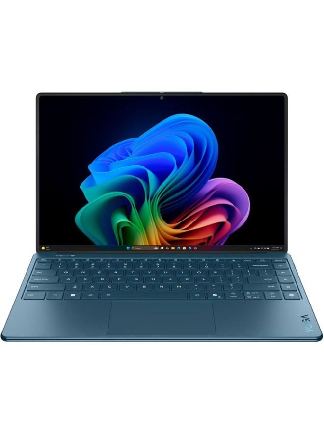 Lenovo Yoga Slim 9 14ILL10 (2025) Laptop – 2nd Series / Intel Core Ultra 7-258V / 14inch WQUXGA / 1TB SSD / 32GB RAM / Shared Intel ARC Graphics 140V / Windows 11 Home / English & Arabic Keyboard / Tidal Teal / Middle East Version – [83CX000MAX] English Tidal Teal - Image 1