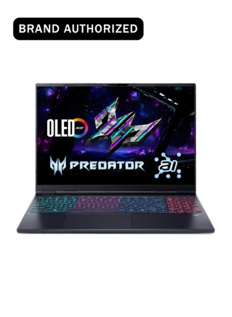 Acer Predator Helios Neo 16 Gaming Laptop 14th Gen Intel Core Ultra 9-275HX 24 Cores Upto 5.4GHz/16GB DDR5 6400MHz/1TB SSD/8GB NVIDIA®GeForce®RTX 5060/16" WQXGA IPS 180Hz/W11/WiFi-6 English Obsidian Black - Image 1