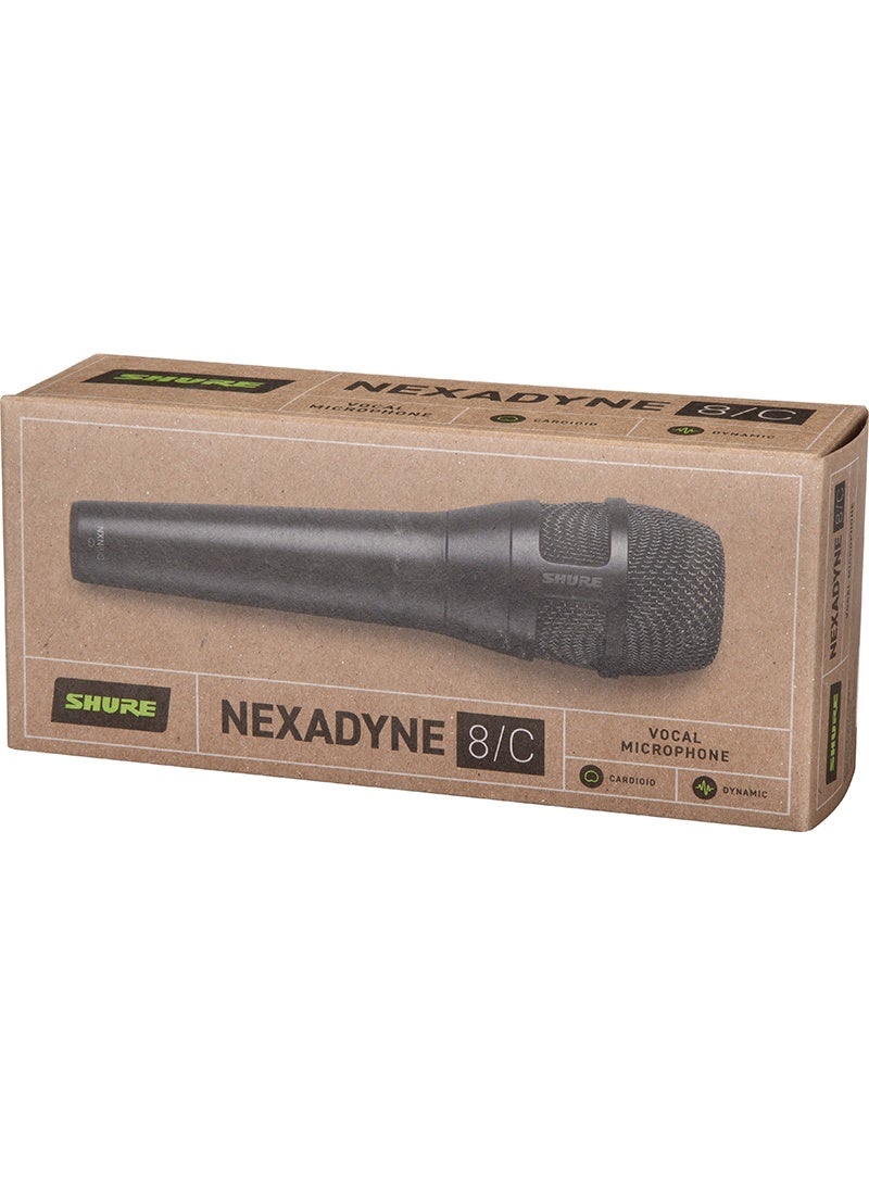 Shure Nexadyne 8/C - Professional Cardioid Dynamic Vocal Microphone with Dual-Engine Technology, Exceptional Signal Clarity, Reliability - for Live Performances and Studio Recordings NXN8/C black - Image 2