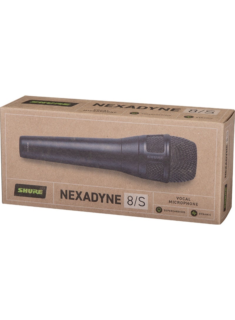Shure Nexadyne 8/S - SuperCardioid Dynamic Vocal Microphone with Dual-Engine Technology, Focused Sound Capture, Reliability - Ideal for Vocalists Needing Maximum Isolation, Precise Sound Control NXN8/S black - Image 2