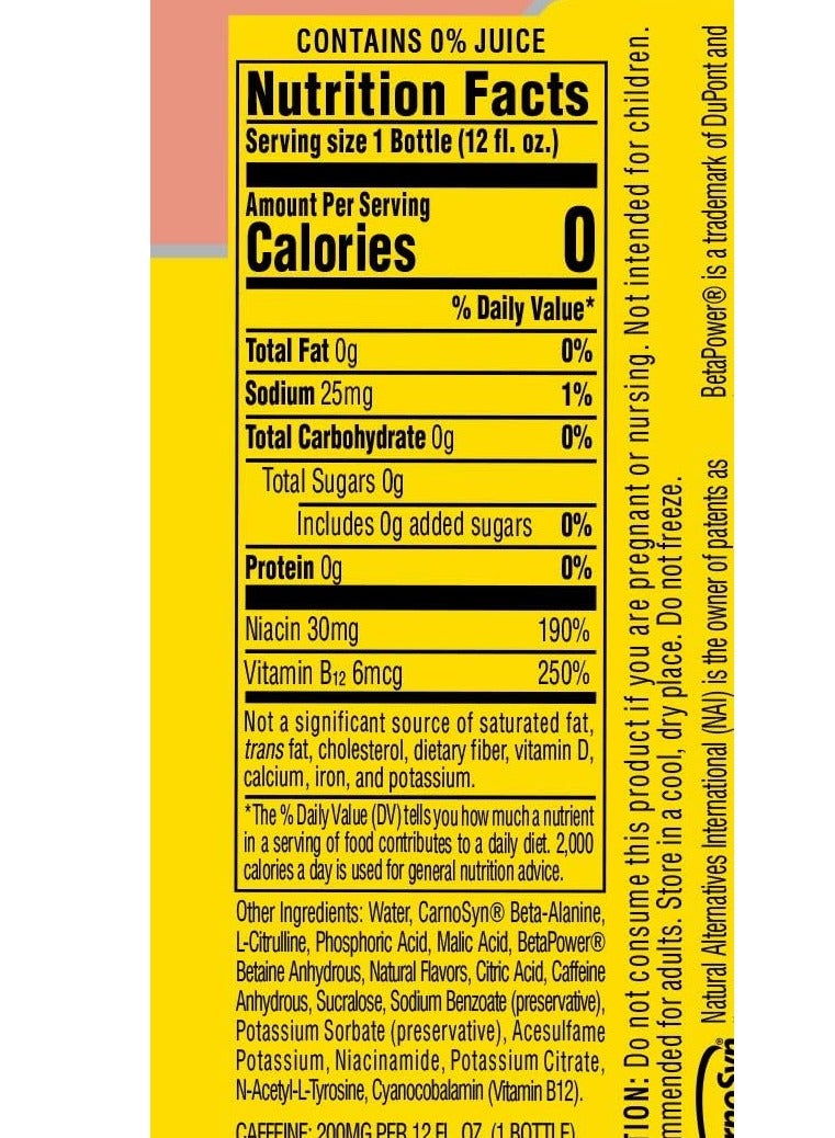 CELLUCOR C4 Energy Non-Carbonated Pre Workout - Fruit Punch - (Pack of 12) - Image 2