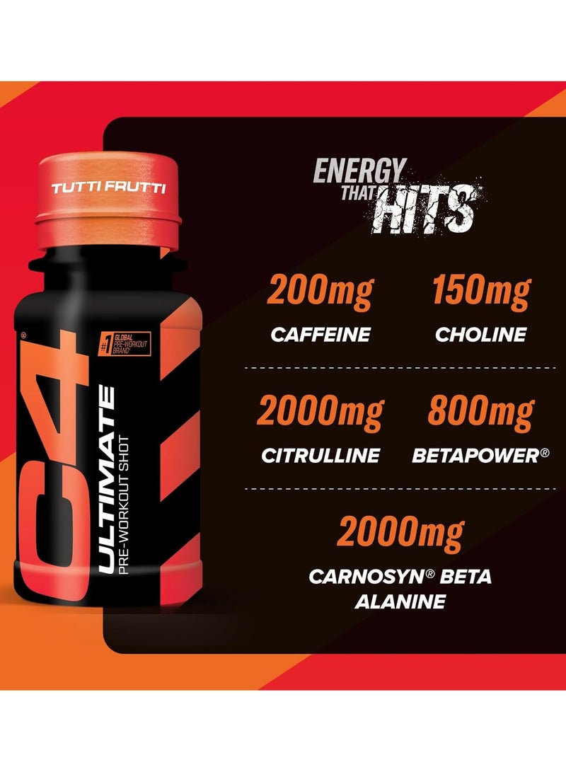 CELLUCOR C4 Original Pre Workout Shot - Tutti Frutti - (Pack of 12) - Image 3