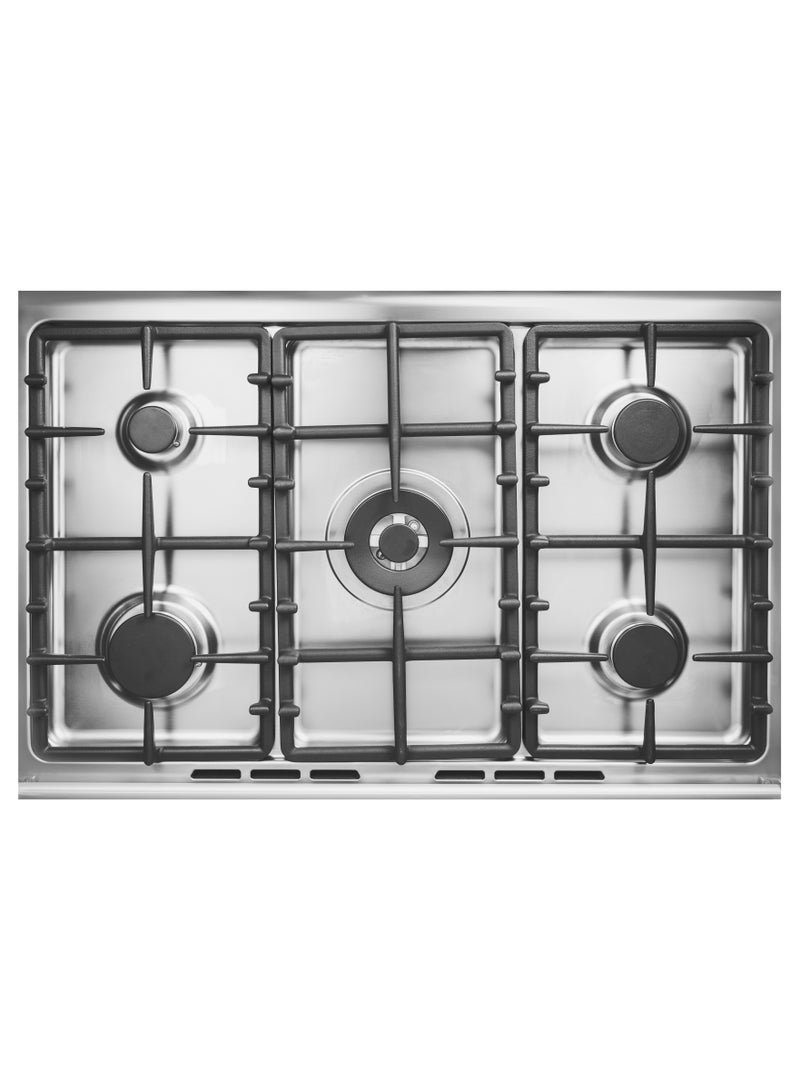 Tornado 90x60cm Freestanding Cooker, Full Gas Cooking Range with 5 Burners, Automatic Ignition & Full Safety, Convection Fan &Cooling Fan, Stainless Steel Finish, Separate Knob 9T10HUB1X0ASG 9T10HUB1X0ASG Stainless steel - Image 4