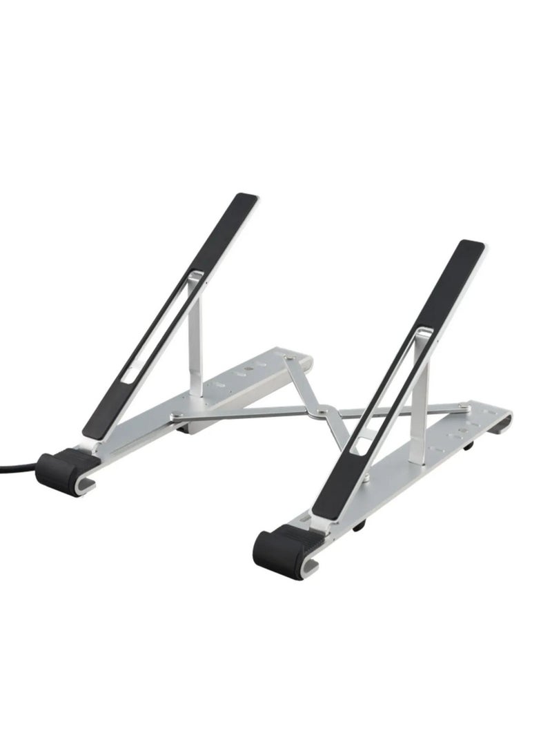 Acer Notebook Stand 6-in-1 Dock, 2 x USB-C, 2 x USB-A, 1 x HDMI (4K@30HZ), 1 x RJ45, PD 100W, silver - Image 2