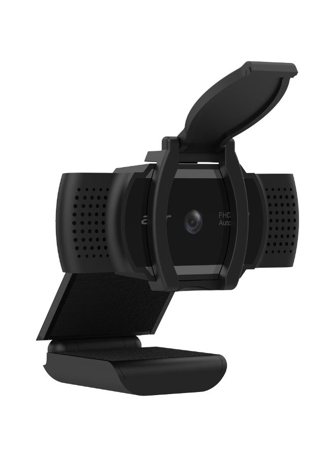 Acer USB Webcam FHD ,Full HD (1920 x 1080) Resolution, 2MP lens, Automatic fixed focus and zoom, Built-in digital microphone, 360° rotating clip-on stand, Windows & Chrome compatible, black - Image 5
