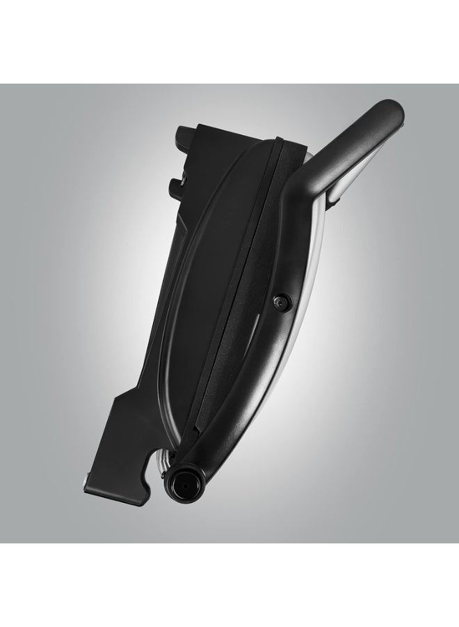 راسيل هوبز شواية جورج فورمان الكهربائية المتوسطة فليكس [غير لاصقة، صحية، مقلاة، توست، صينية ساخنة، بانيني، شواء، توفير الطاقة، تخزين عمودي، سهل التنظيف، صينية تصريف، ضوء جاهز للطهي] - Image 2