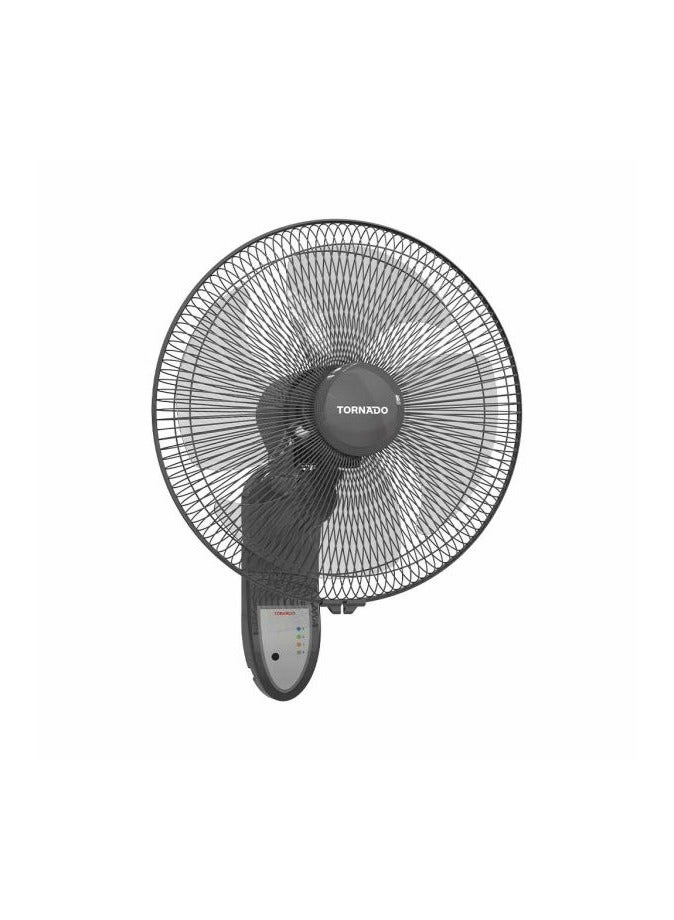 تورنيدو TORNADO Wall Fan 16 Inch 4 Blades Remote Grey EPS-16RG 220 W EPS-16RG grey - Image 2