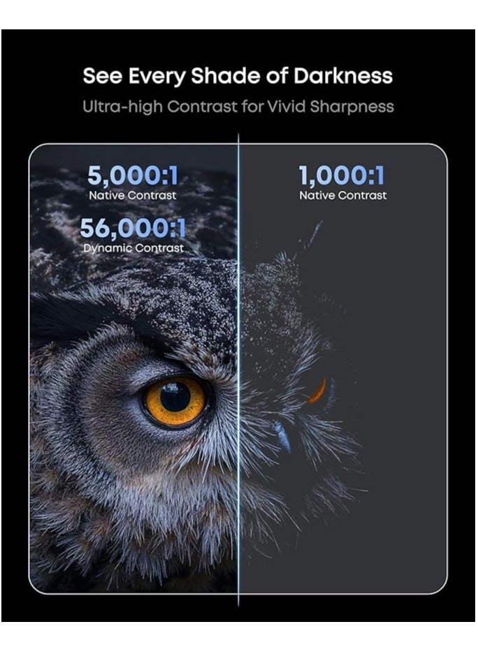 Nebula X1 Triple Laser 4K Projector, 3,500 ANSI Lumens, 56,000:1 Contrast, 40W Stereo Sound, 0.9-1.5 Optical Zoom, Smart AI, Dolby Vision, 300" Screen, Built-In Micro Gimbal, GTV, Handle D2351 Black+Gray - Image 3