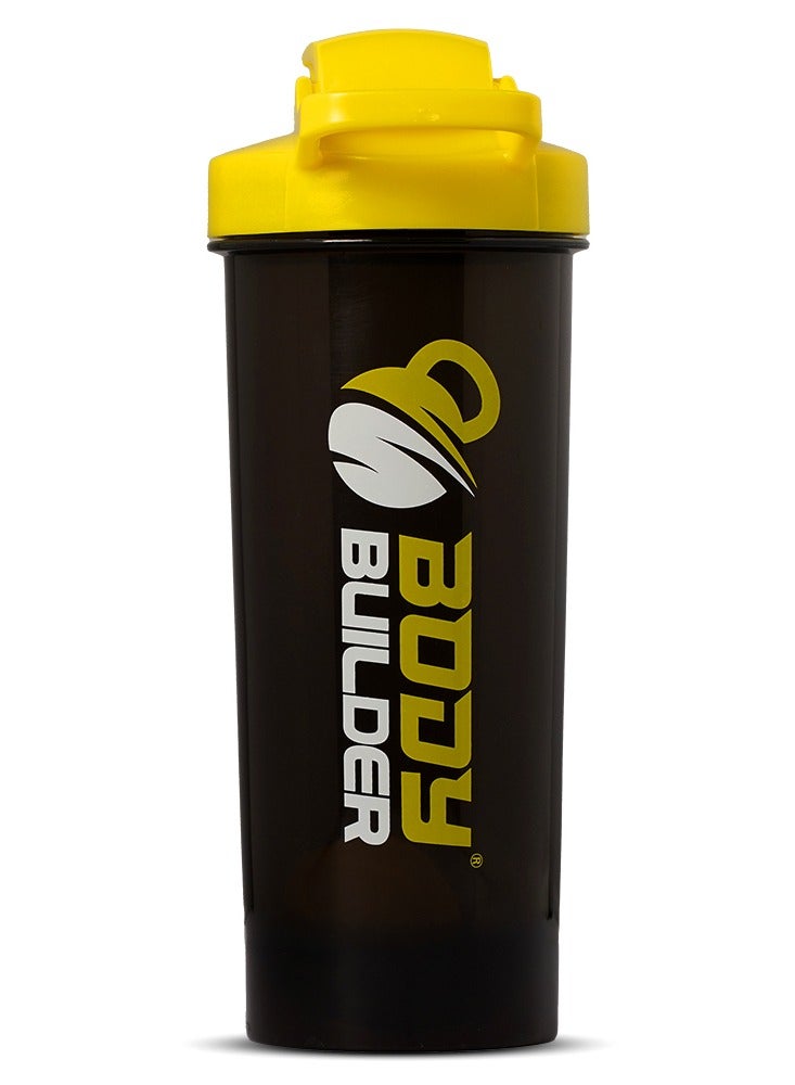 Body Builder Shaker, Black & Yellow, 700 Ml