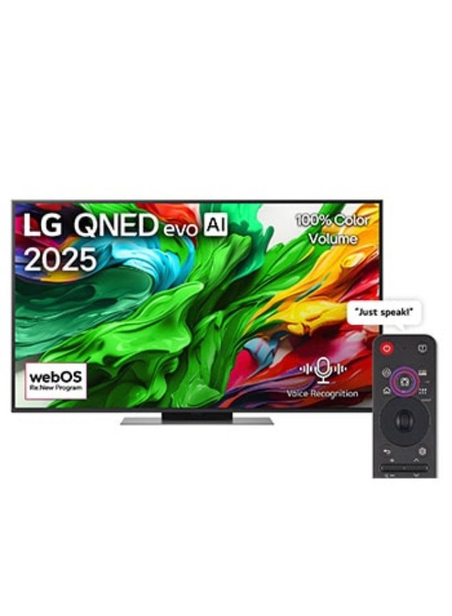 إل جي 65 Inch LG QNED evo AI QNED86 MiniLED 4K VRR 144Hz Smart TV AI Magic remote WebOS25 2025 - 65QNED86A6A 65QNED86A6A black - Image 1