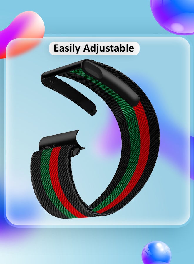 MARGOUN Adjustable Nylon Sport Strap Compatible with Whoop Life MG – Breathable and Waterproof Replacement Wristband Multicolour-1 - Image 5