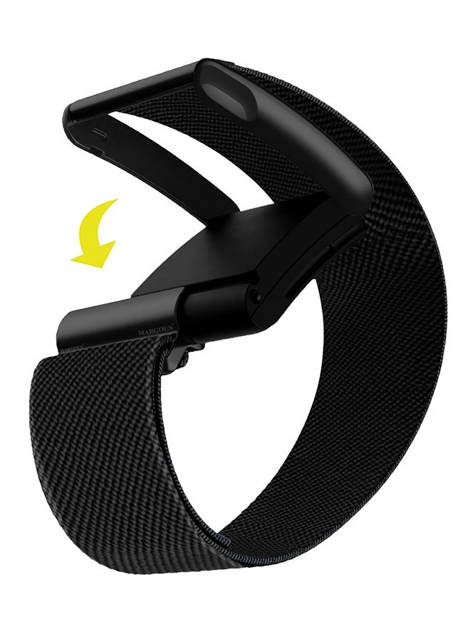 MARGOUN Adjustable Nylon Sport Strap Compatible with Whoop Life MG – Breathable and Waterproof Replacement Wristband Black - Image 1
