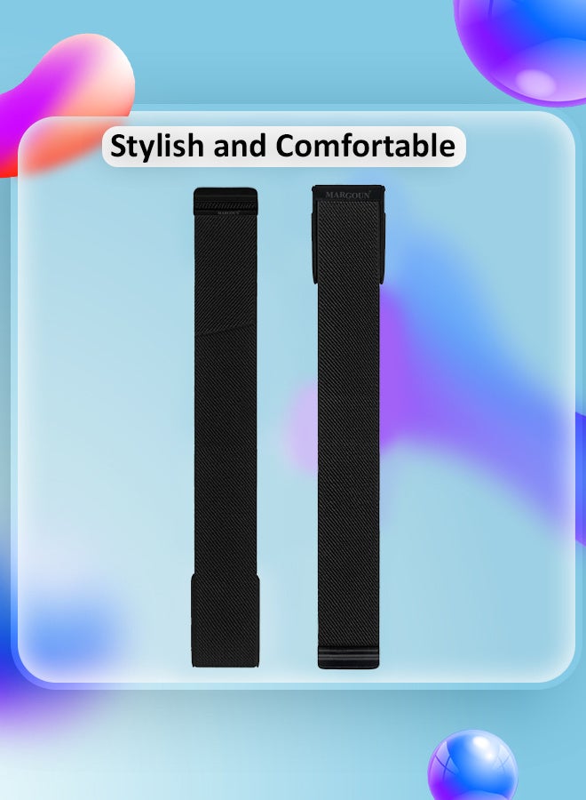 MARGOUN Adjustable Nylon Sport Strap Compatible with Whoop Life MG – Breathable and Waterproof Replacement Wristband Black - Image 4