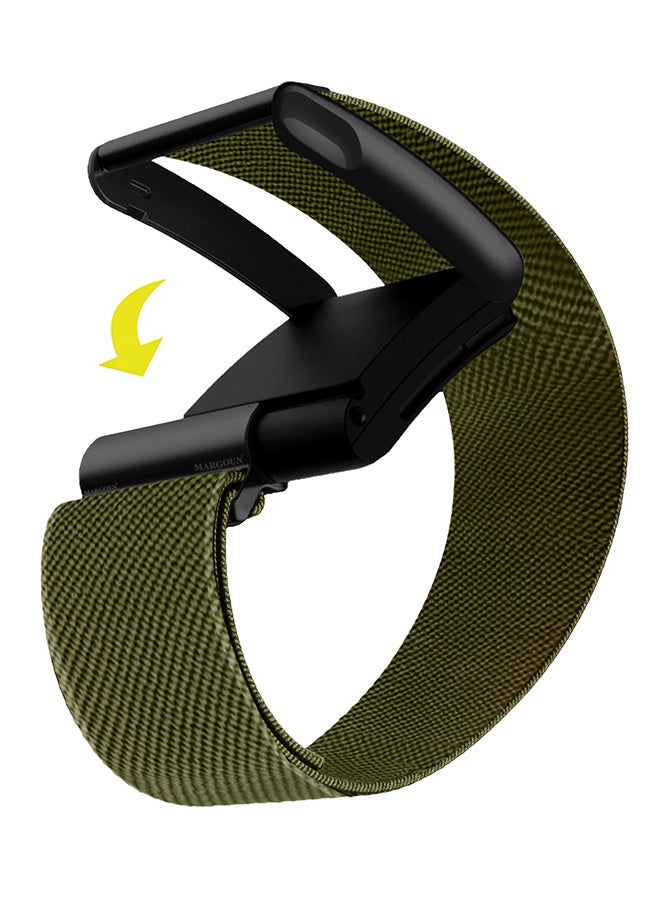 MARGOUN Adjustable Nylon Sport Strap Compatible with Whoop Life MG – Breathable and Waterproof Replacement Wristband Olive Green - Image 1