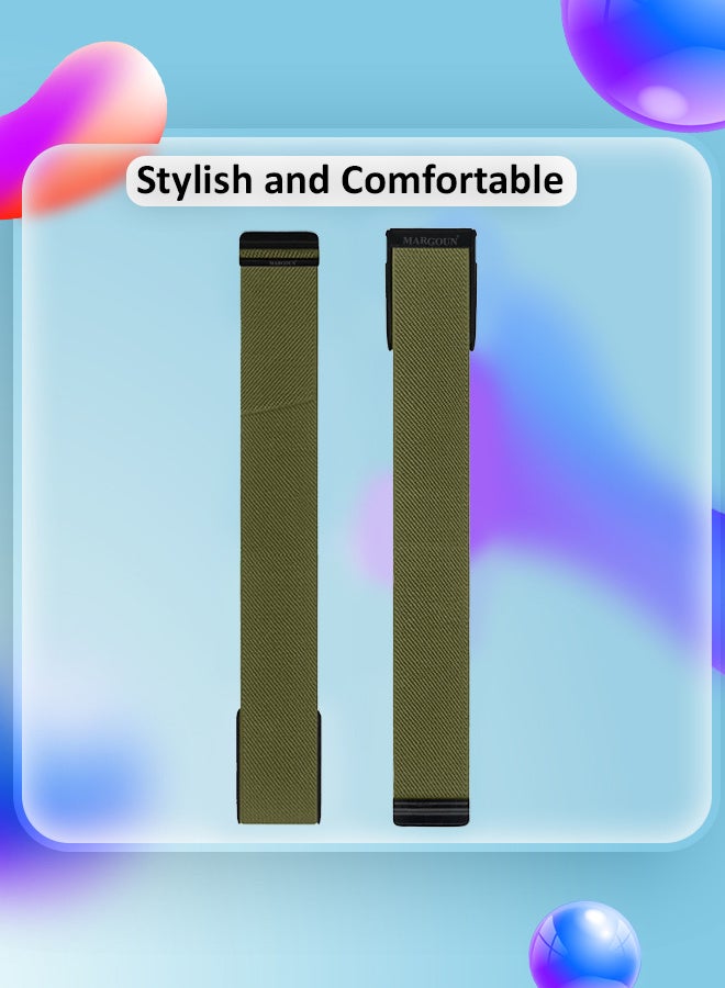 MARGOUN Adjustable Nylon Sport Strap Compatible with Whoop Life MG – Breathable and Waterproof Replacement Wristband Olive Green - Image 4