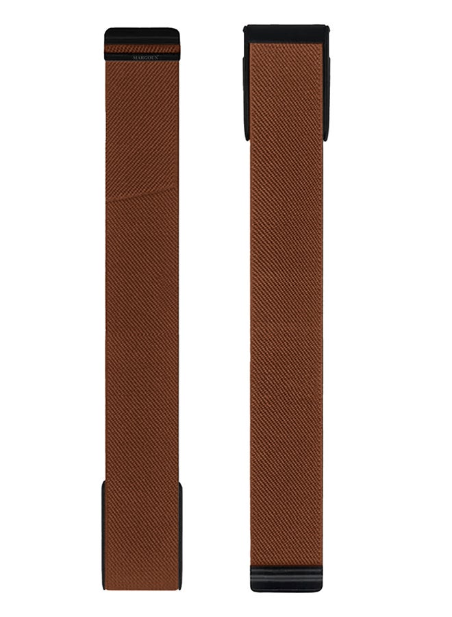 MARGOUN Adjustable Nylon Sport Strap Compatible with Whoop Life MG – Breathable and Waterproof Replacement Wristband Dark Brown - Image 2