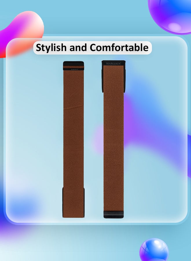 MARGOUN Adjustable Nylon Sport Strap Compatible with Whoop Life MG – Breathable and Waterproof Replacement Wristband Dark Brown - Image 4