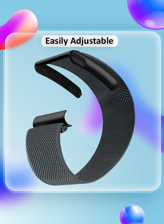 MARGOUN Adjustable Nylon Sport Strap Compatible with Whoop Life MG – Breathable and Waterproof Replacement Wristband Dark Grey - Image 5