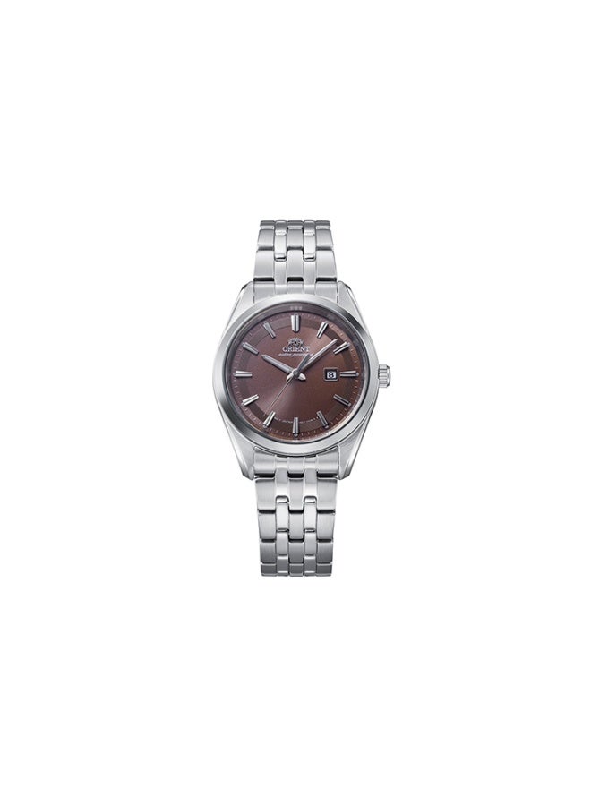 أورينت Women's Solar Contemporary Women's Watch RA‑WG0603R, 32.1 mm Brown Dial, Stainless Steel Bracelet, 50M WR - Image 1