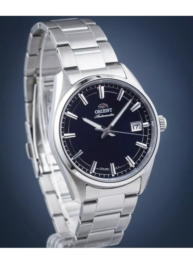 أورينت Men's Mechanical Contemporary “Stretto” Men's Watch RA-AC0R02L30B, 38.5 mm Blue Dial, Stainless Steel Bracelet, 50 M WR - Image 1