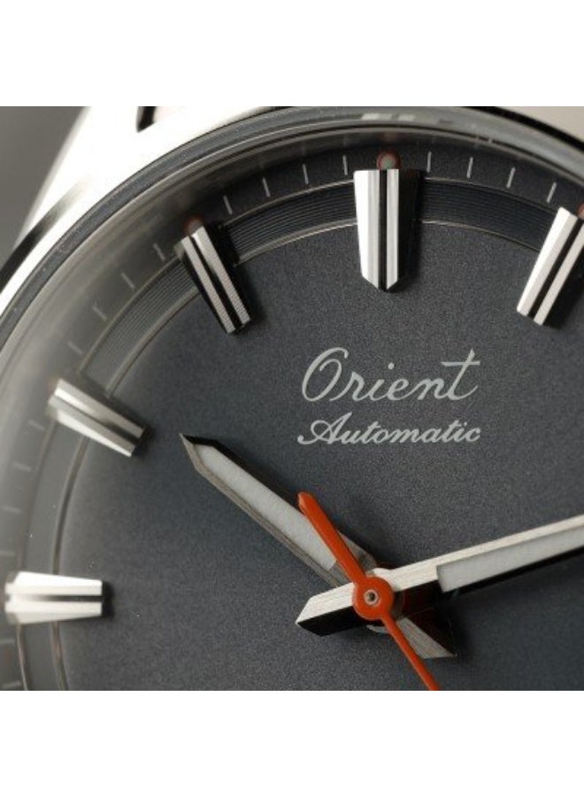 أورينت Men's Limited Edition Mechanical Contemporary "Stretto" Men's Watch RA-AC0R04N30B, 38.5mm Grey Dial, Stainless Steel Bracelet, 50 M WR - Image 4
