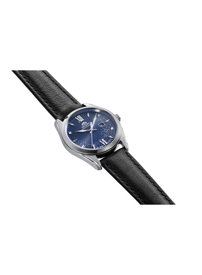 ORIENT Women's Solar Contemporary Women's Watch RA‑WG0605L, 32.1 mm Navy‑Blue Dial, Leather Strap, 50 M WR - Image 1