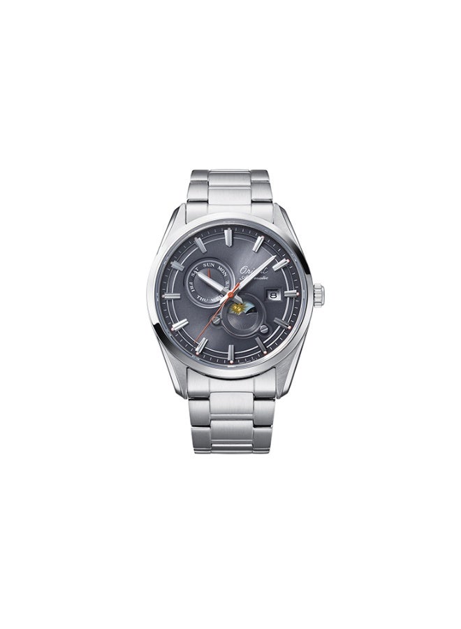ORIENT Men's Limited Edition Mechanical Contemporary "Sun & Moon" Men's Watch RA-AK0311N30B, 41.5 mm Grey Dial, Stainless Steel Bracelet, 50 M WR - Image 5