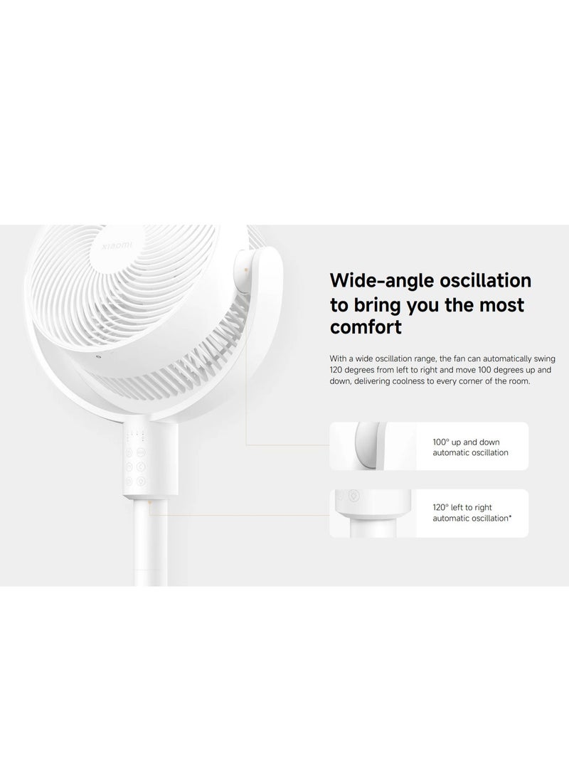 شاومي Smart Standing Air Circulation Fan, A minimal 1.3kWh keeps you cool for an entire summer 18 W BPLDS11DM white - Image 4