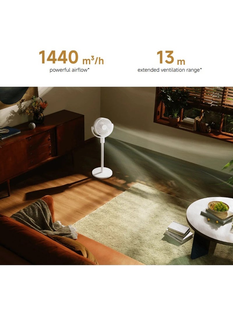 شاومي Smart Standing Air Circulation Fan, A minimal 1.3kWh keeps you cool for an entire summer 18 W BPLDS11DM white - Image 3