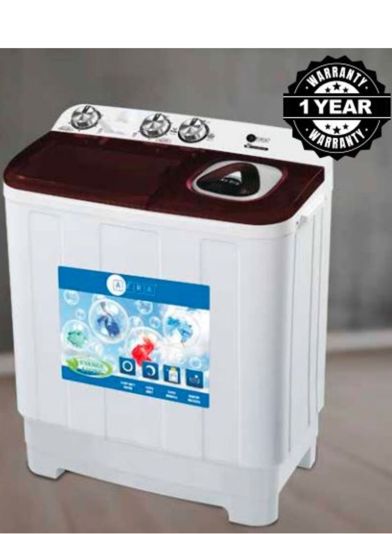 عفرا غسالة أفرا 7 كجم ذات حوضين ضمان سنة - Image 1