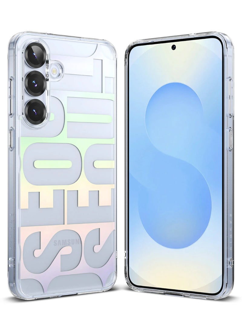 رينجك Fusion Design Compatible with Augmented Shockproof Protective Phone Cover Designed for Samsung Galaxy S25 Plus Case Seoul Map Seoul - Image 1