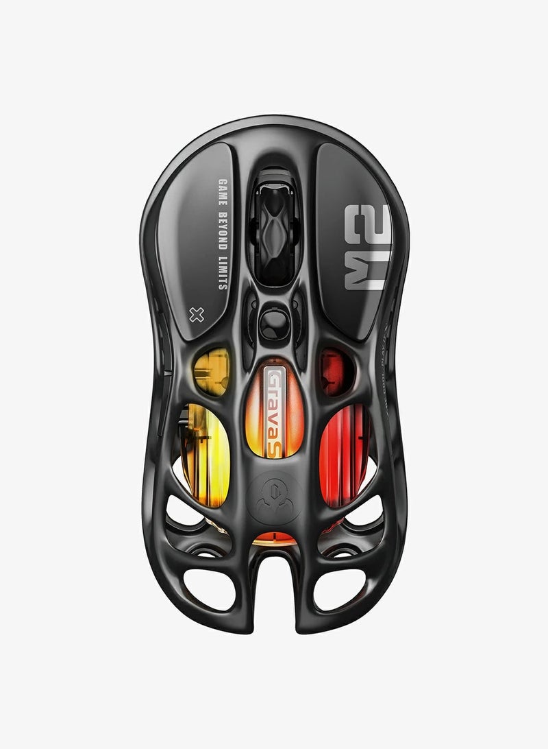 جرافا ستار ماوس الألعاب اللاسلكي ميركوري M2، مستشعر PAW3395، حتى 82 ساعة بشحنة مدتها 1.5 ساعة، 650 IPS أقصى تسارع، 26000 DPI حساسية عالية الدقة. - Image 1