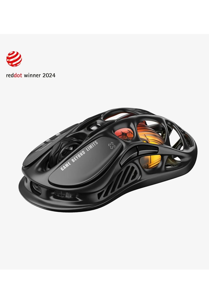 جرافا ستار ماوس الألعاب اللاسلكي ميركوري M2، مستشعر PAW3395، حتى 82 ساعة بشحنة مدتها 1.5 ساعة، 650 IPS أقصى تسارع، 26000 DPI حساسية عالية الدقة. - Image 3