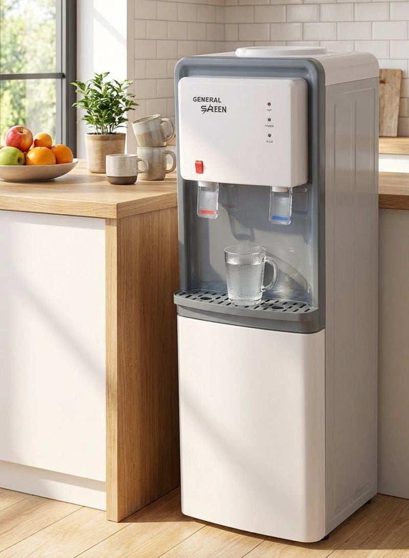 SREEN Hot Normal Cold Water Dispenser - 550W - 5.0Ltr/H - SRW-95Wg-C White - Image 3