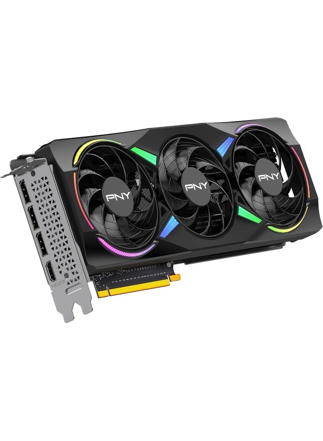 بي إن واي بطاقة الرسوميات GeForce RTX 5070 سعة 12 جيجابايت ARGB OC مع 3 مراوح - Image 4